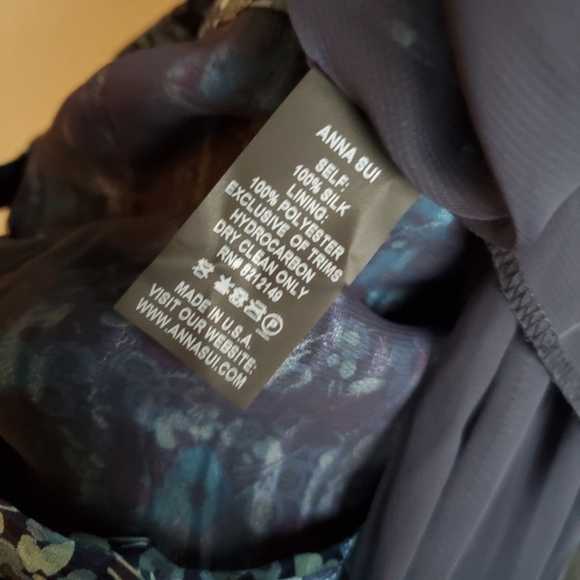 Anna Sui Chiffon Camisole Dress size 4 NWT - Picture 8 of 8